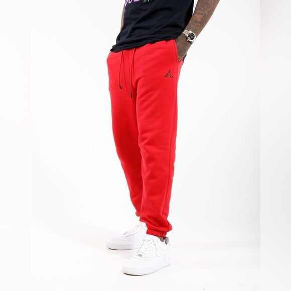 Jordan Men's Red Essentials Fleece Jogger Sweatpants Size Medium - Picture 3 of 9